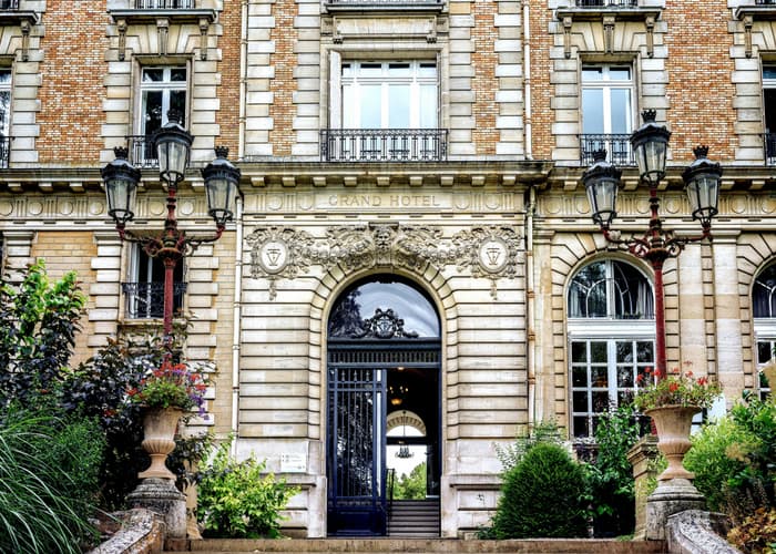 Grand hotel entrance