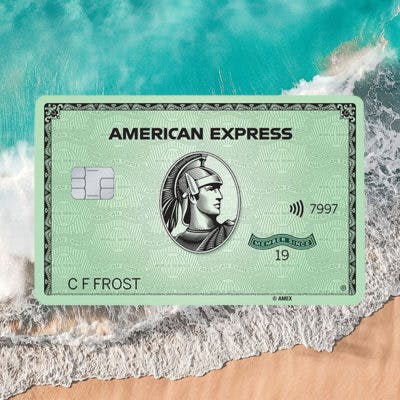 American express green cards from recycled plastic