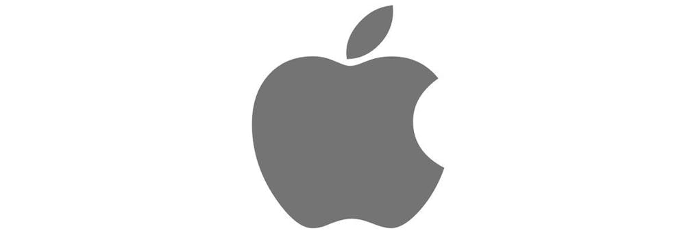 Grey apple logo